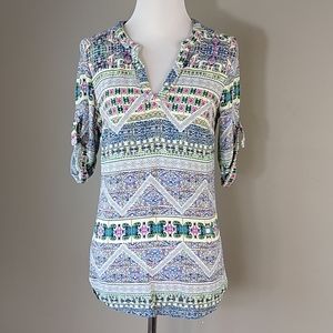 Robin | Abstract Design Multicolored Tunic